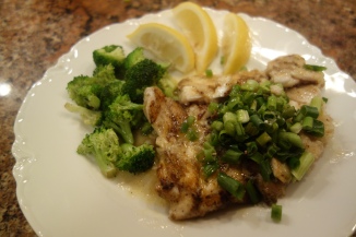 Boars Head Restaurant Fresh gulf Seafood Chargrilled Grouper with fresh Broccoli
