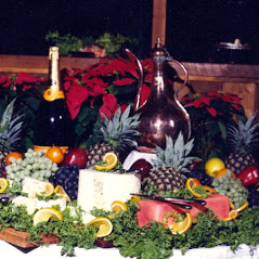 Jeroboams of wine and Imported Cheeses-Panama City News Herald Christmas Party-Boar's Head Restaurant PCB-